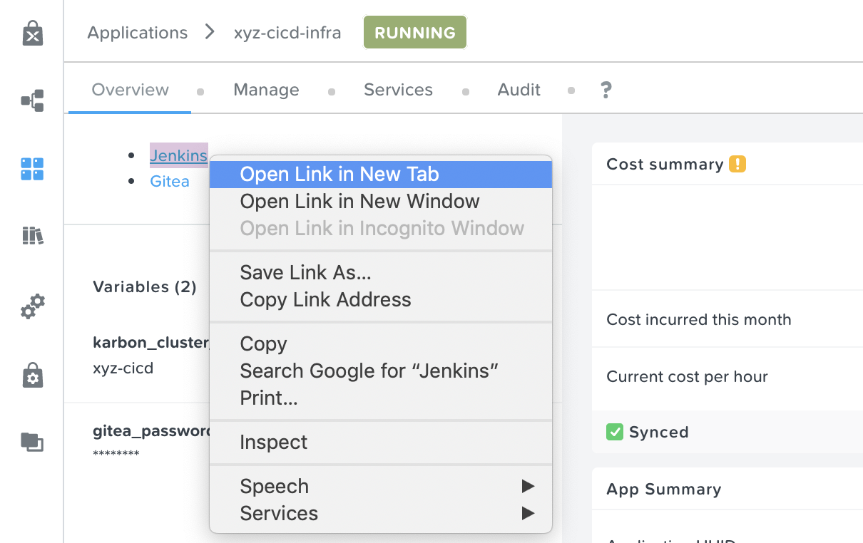 Nutanix Calm CI/CD Infrastructure App Overview