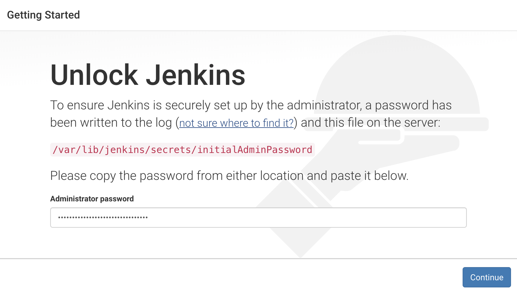Unlock Jenkins