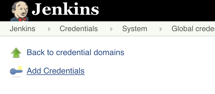 Jenkins Add Global Credentials