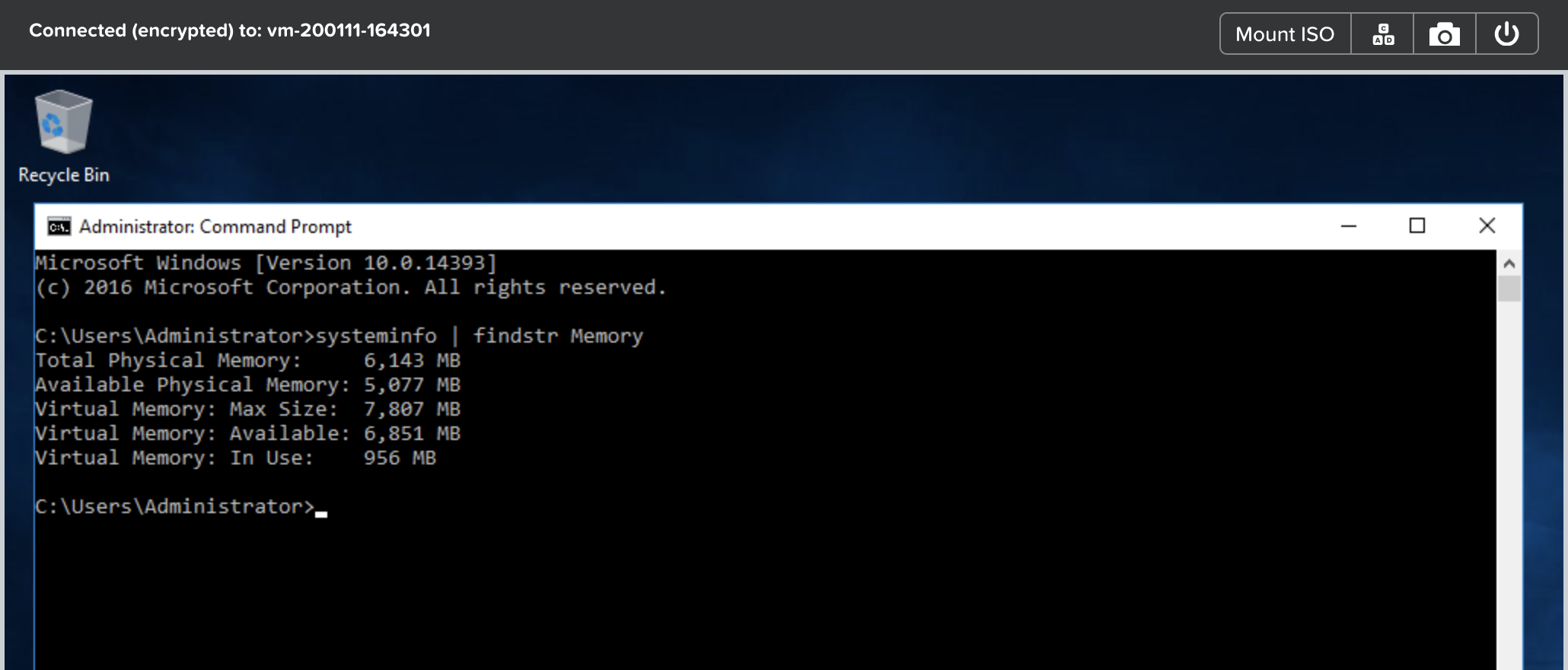 Windows Memory - Before Update