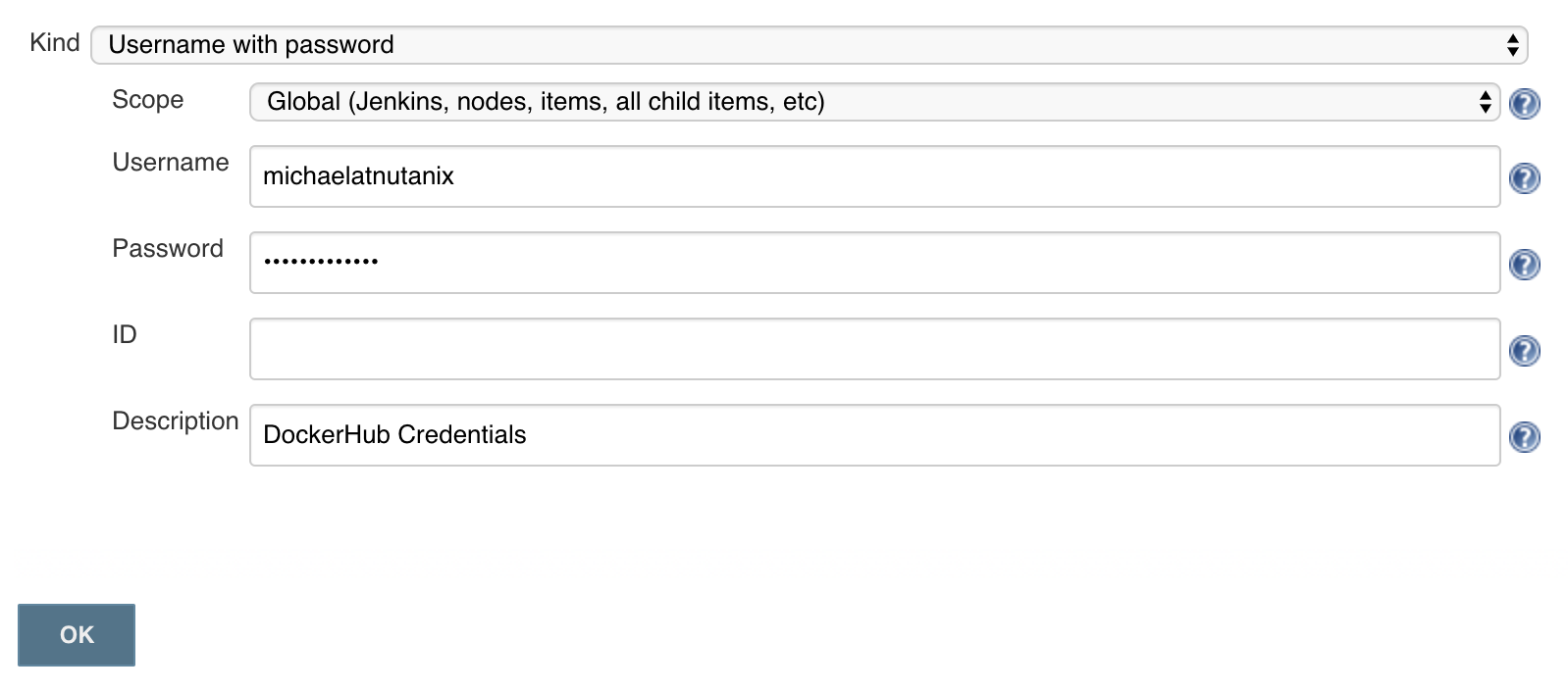 Jenkins Add DockerHub Credentials