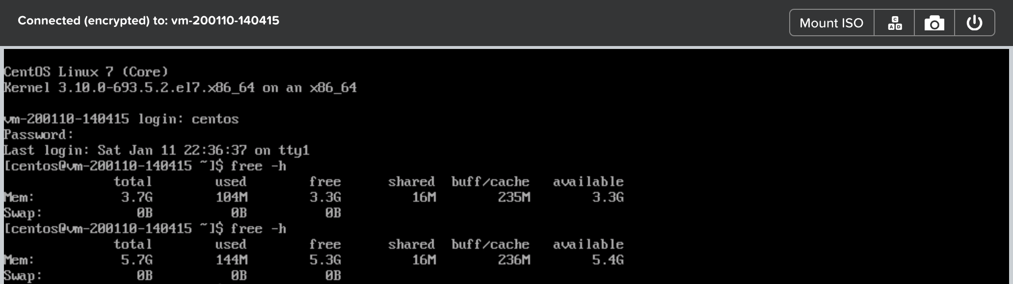 CentOS Memory - After Update
