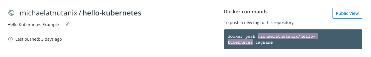 DockerHub Username