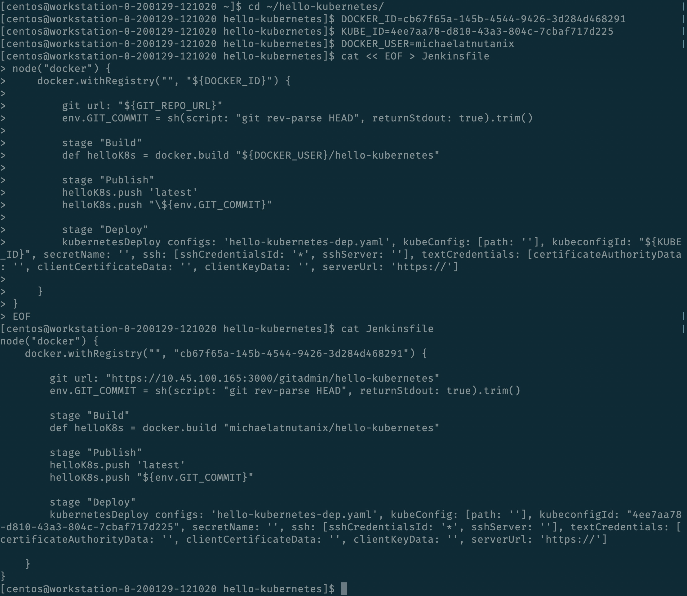 Create Jenkinsfile